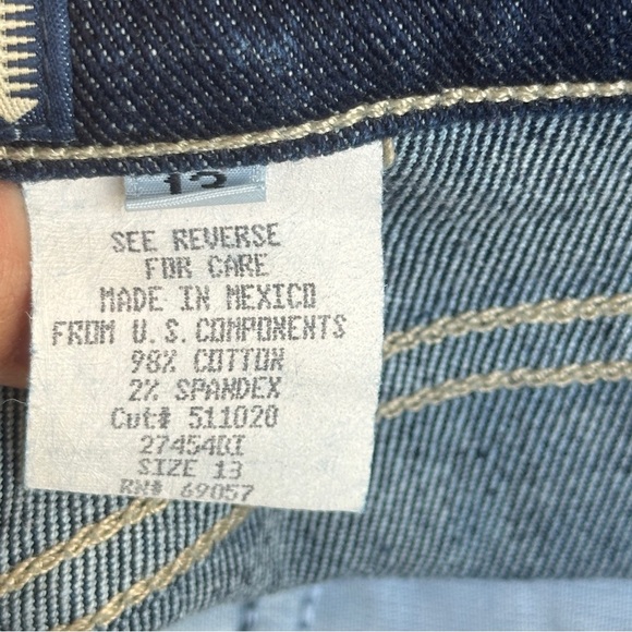 Paris Blues Y2K Dark Wash Bootcut Jeans Size 13 - Picture 11 of 11